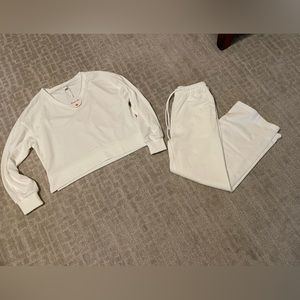 White lounge set (shirt and pants)